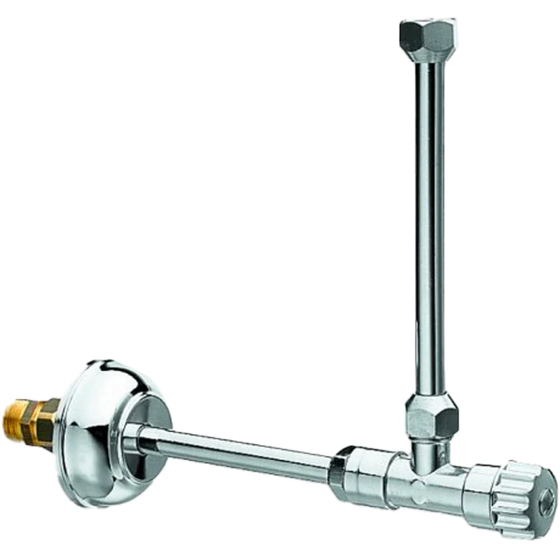 Rubinetto Per Cassetta Wc Con Doppia Cannuccia 1/2"X3/8" Cm 20-25