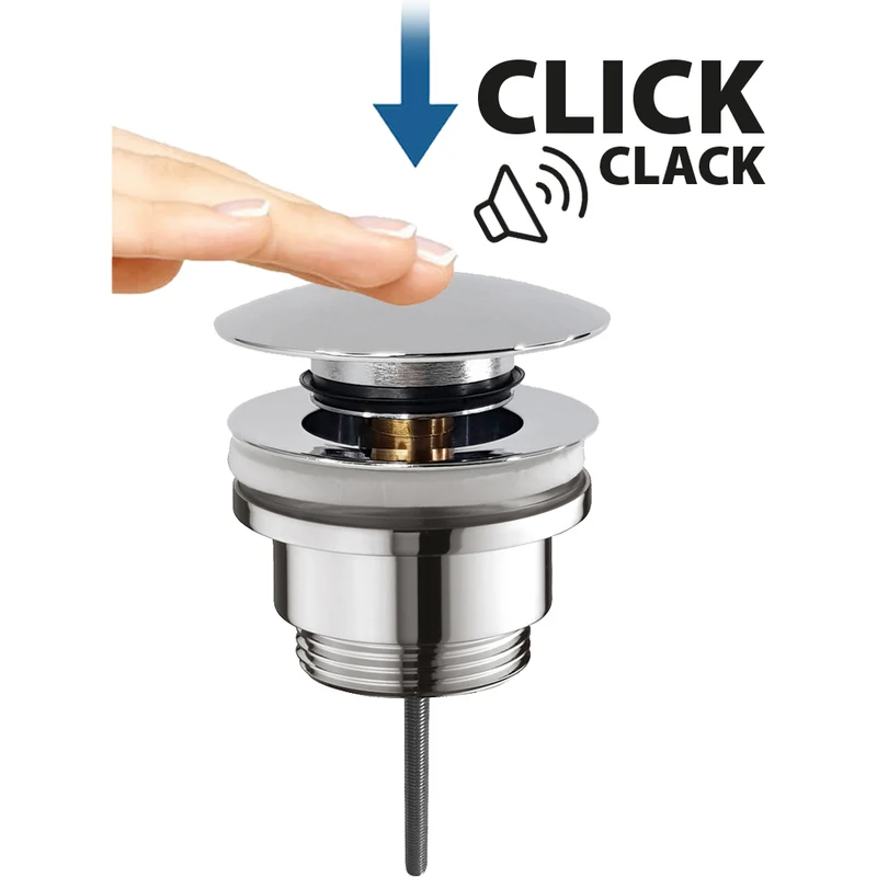 Piletta Clic-Clac Per Lavabo E Bidet Stp Moderna 1"1/4