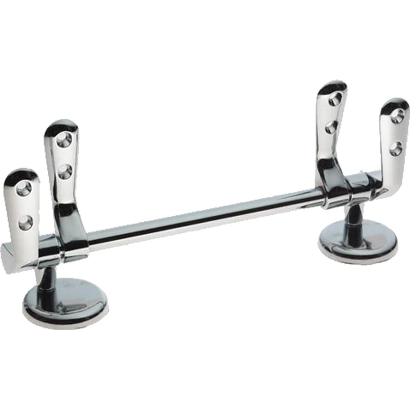 Coppia Di Cerniere Universali Con Tubo 185, Per Sedile Wc Cromo - Versione B