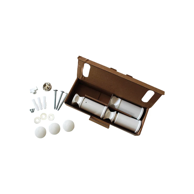Kit Di Fissaggio Bianco Per Termoarredo "Sanremo" Diritto