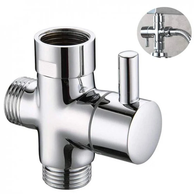 Deviatore Per Colonna Doccia Cromo "Dv 332" 3/4" M X 1/2" M X 3/4" F