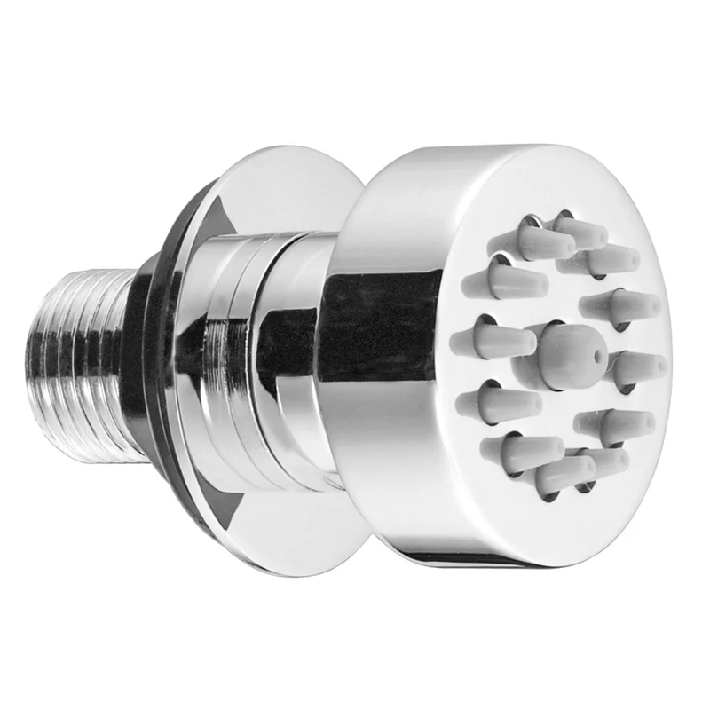 Idrogetto Snodato Tondo Ottone Cromato