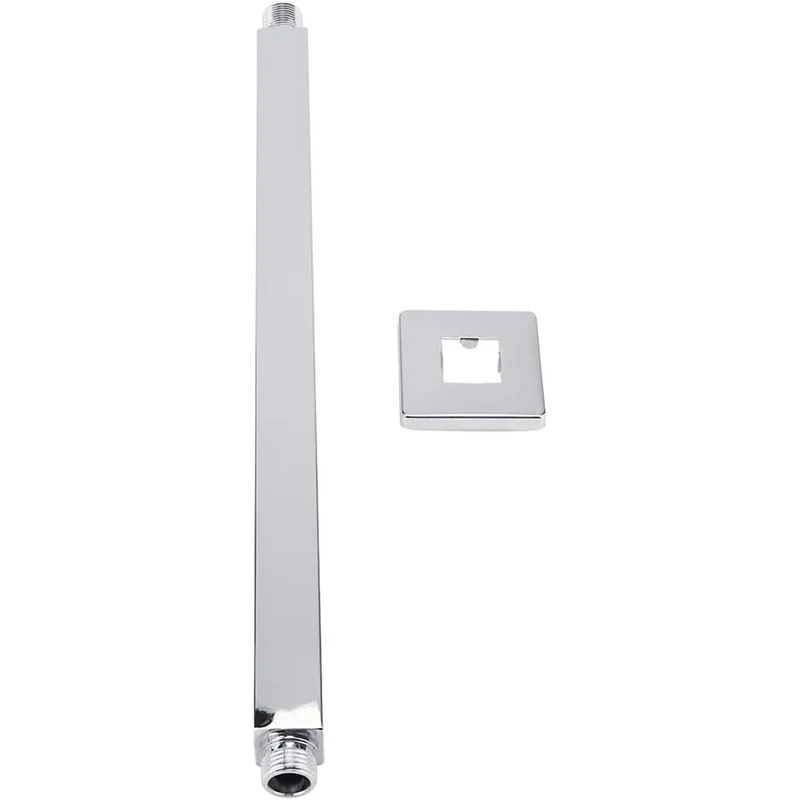 Braccio Doccia Verticale Quadro 1/2" - Cm 20 In Ottone
