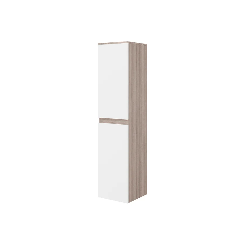 Colonna Da Bagno Sospesa Eva Rovere Fumo - Bianco Lucido