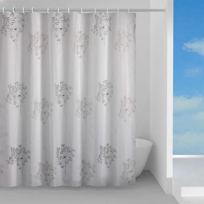 Tenda Doccia Parfume 180X200 Bianco/Nero