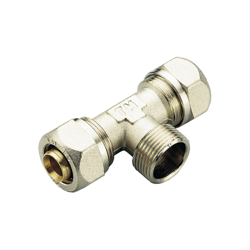 Tee Maschio A Compressione Per Tubo Multistrato Tm Ø20 X 1/2" X Ø20 (2,0) Mm
