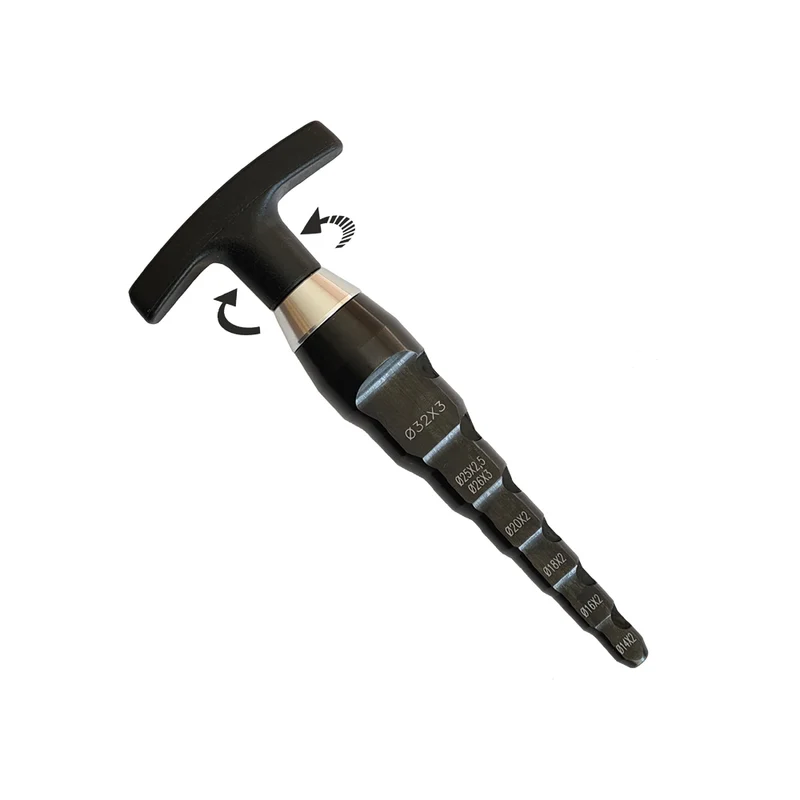 Sbavatore Calibratore In Acciaio A Cricchetto Per Tubo Multistrato Multimisura