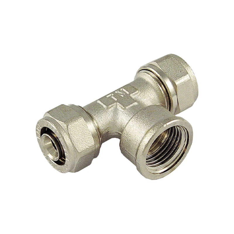 Tee Femmina A Compressione Per Multistrato Tm Ø32 X 1" X Ø32 (3,0) Mm