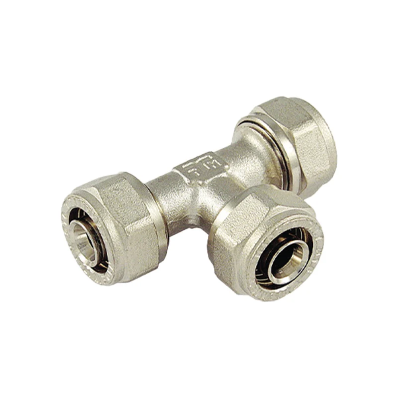 Tee A Compressione Per Tubo Multistrato Tm Ø14 (2,0) Mm