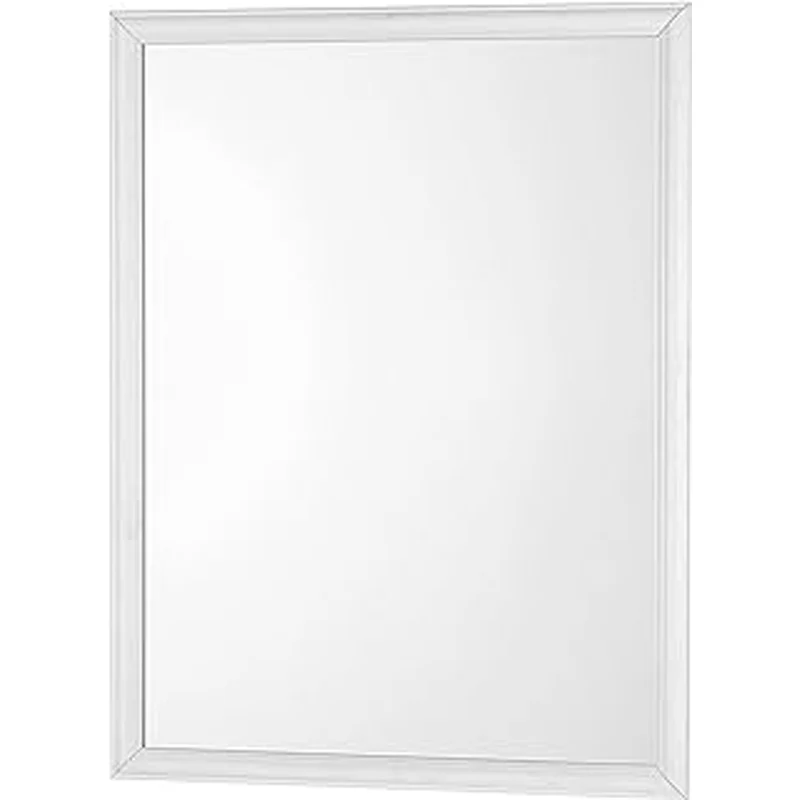 Specchio Con Cornice Abs Bianca Cm 50 X 60