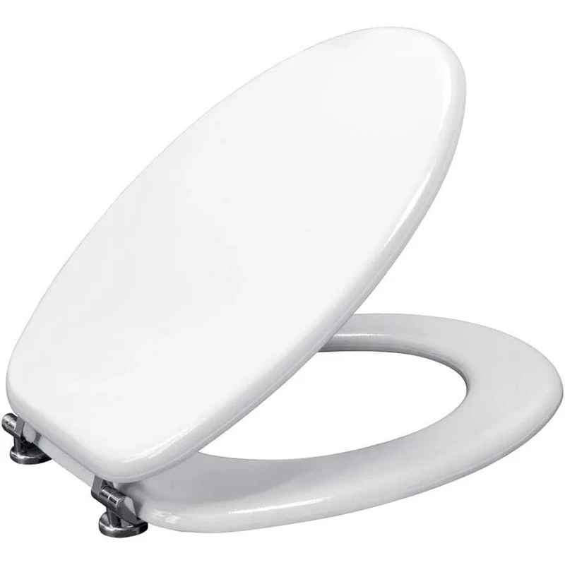 Sedile Laccato "Corniola" Universale Bianco Chiusura Rallentata