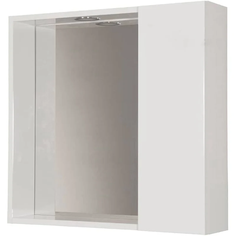 Specchiera Da Bagno Nilo 1 Anta L.63 X H.60 X P.15,5 Cm
