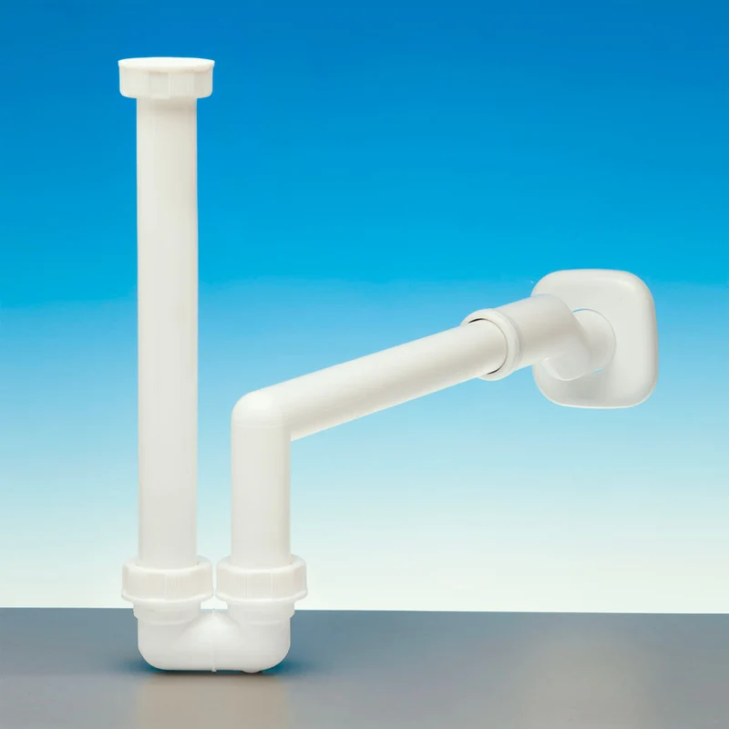 Sifone Salvaspazio Per Lavabo E Bidet Sospeso "Eccentrico" 1"1/4 - Ø 40