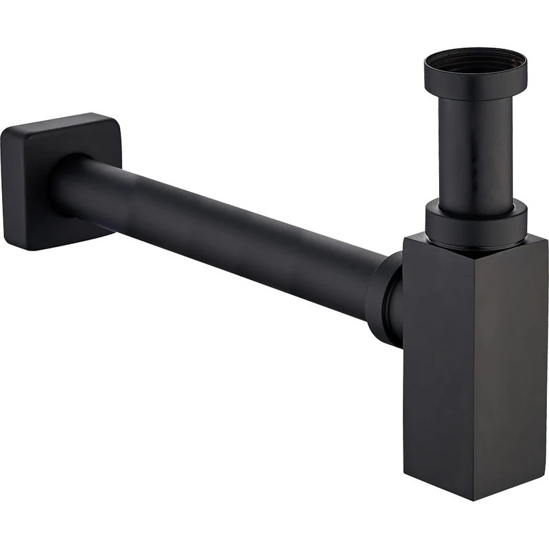Sifone Arredo Quadro Nero 1"1/4 X 32