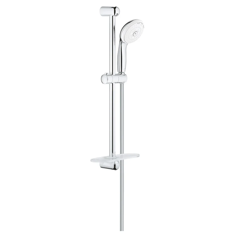 Set Saliscendi Doccia Con Portasapone Tempesta 100 3 Getti Slp Cromo