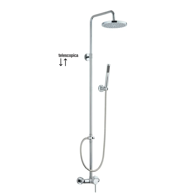 Set Colonna Doccia Telescopica "Queen" Cromo