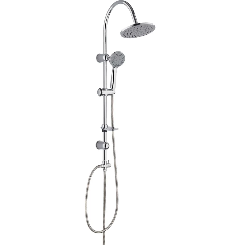 Set Colonna Doccia "Smart Tonda" Multifunzione Con Deviatore 1/2"