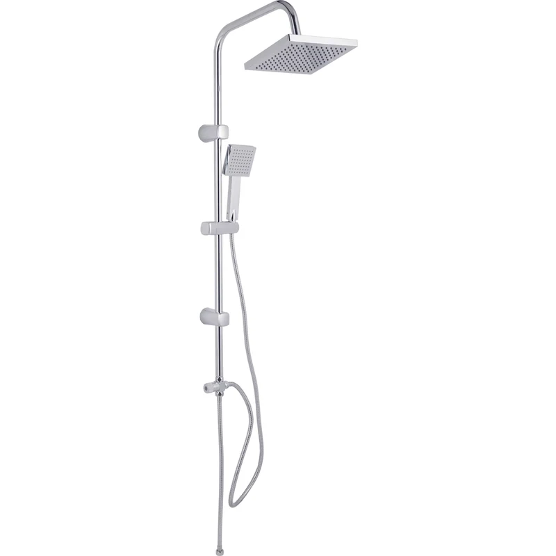 Set Colonna Doccia Quadra Cromata - 1 Getto