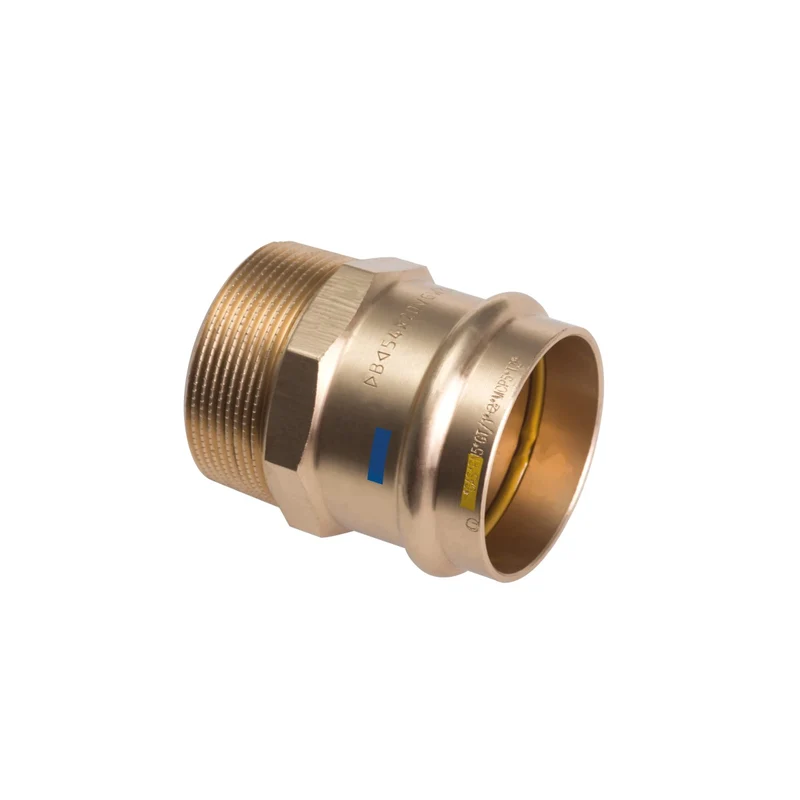 Manicotto Femmina A Pressare Filettato Maschio In Bronzo 22 X 1"M