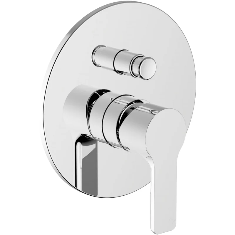 Piastra E Leva Per Incasso Doccia Con Deviatore Goodlife Cromo