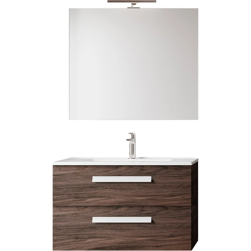 Mobile Da Bagno Angela 85 Base 80 Cm Olmo Caffè