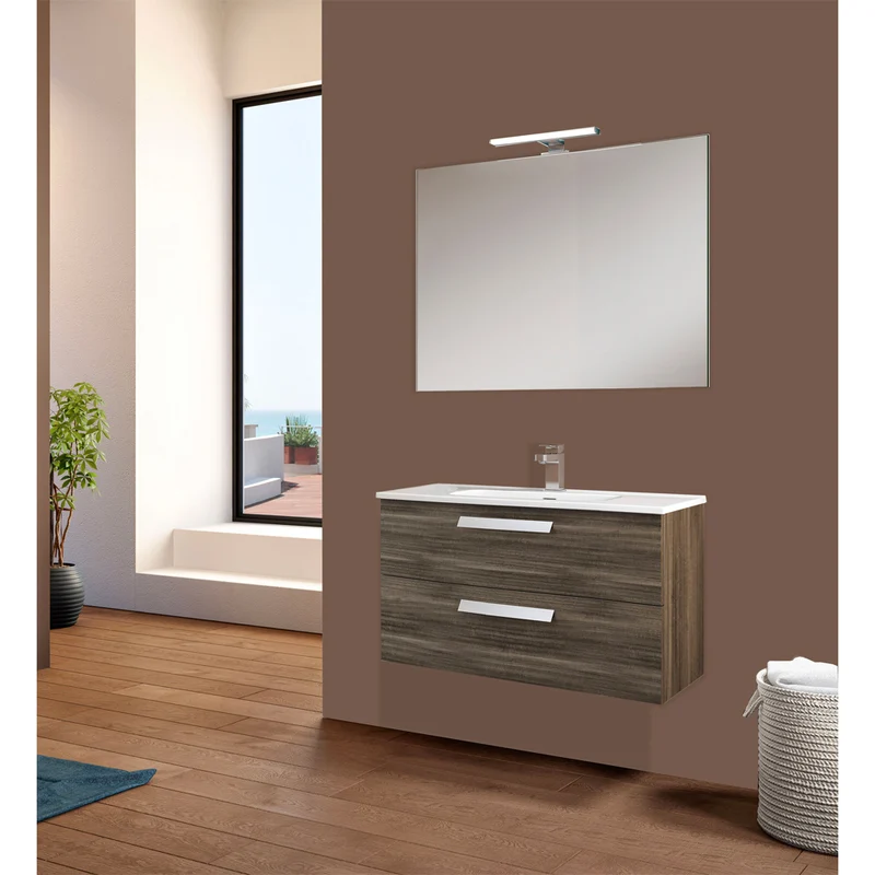 Mobile Da Bagno Angela 105 Base 105 Olmo Caffè