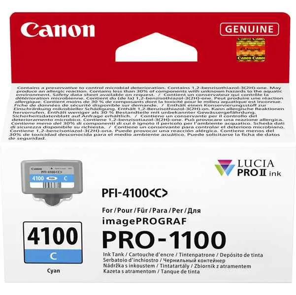 Canon - Cartuccia PFI-4100 - Ciano - 6778C001