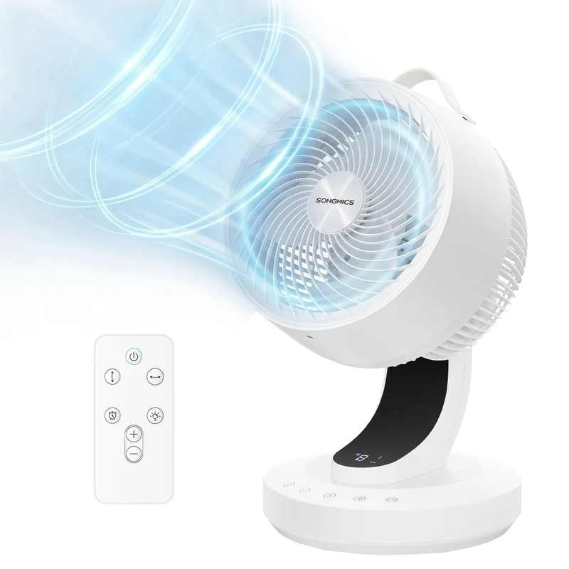 Ventilatore con Telecomando, Regolabile in Altezza