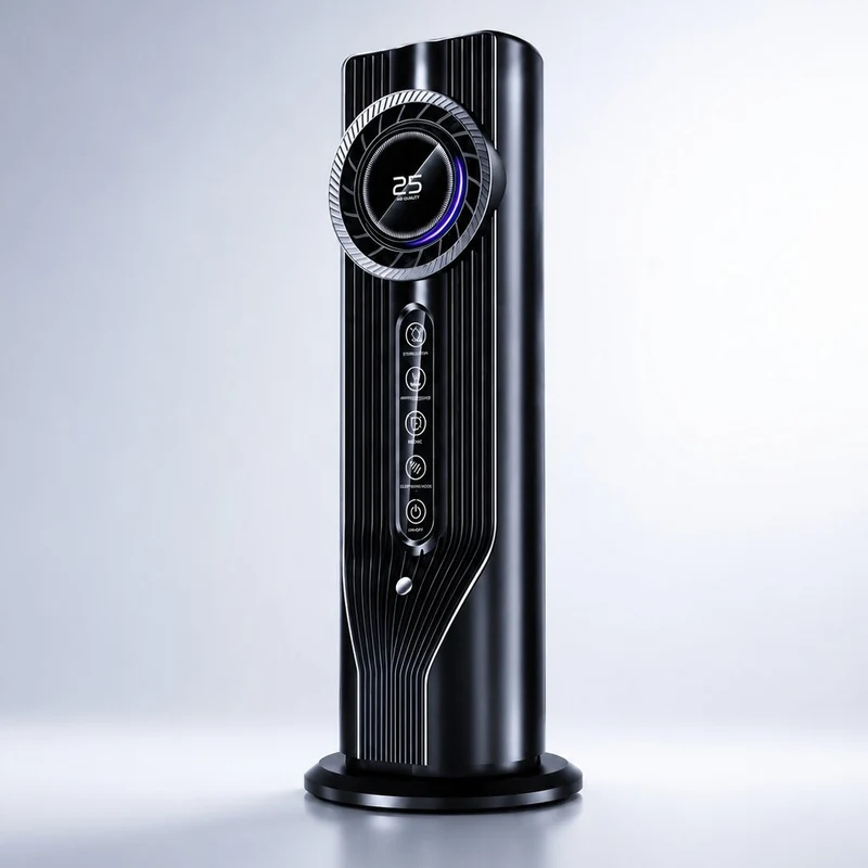 Turmventilator mit Luftbefeuchter | Nebelturm
