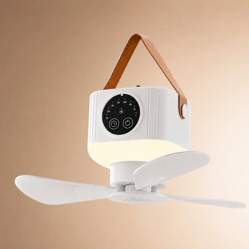 Camping Ventilator mit LED Licht | Zeltglanz