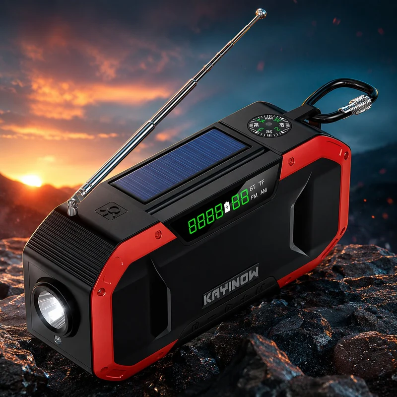 Notfallradio mit Kurbel und Powerbank | Kurbelkrone