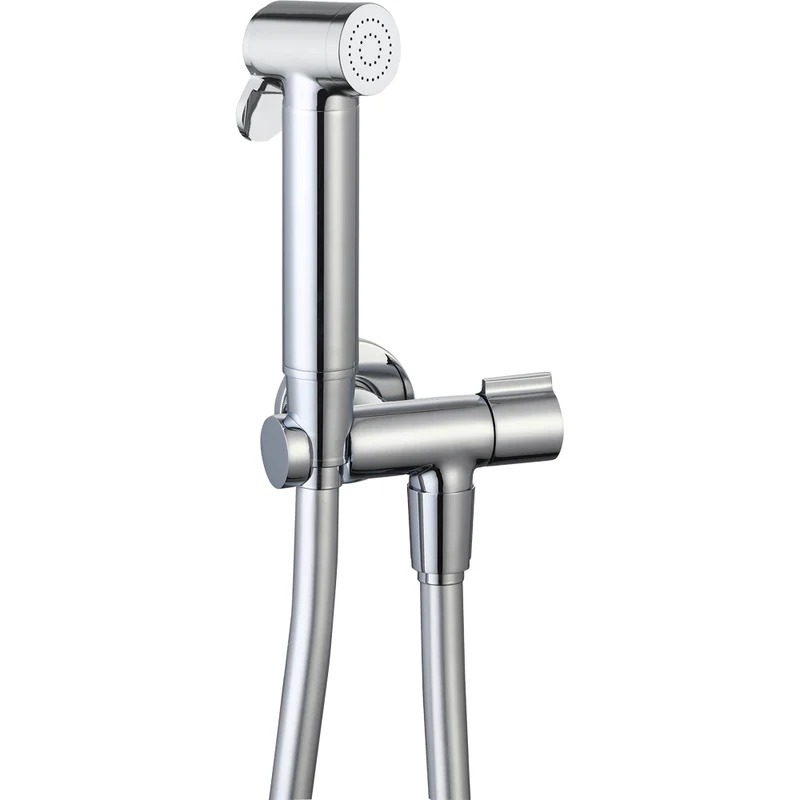 Kit Doccia Shut-Off "Saraby" Con Valvola Cromo - Doccetta Ottone