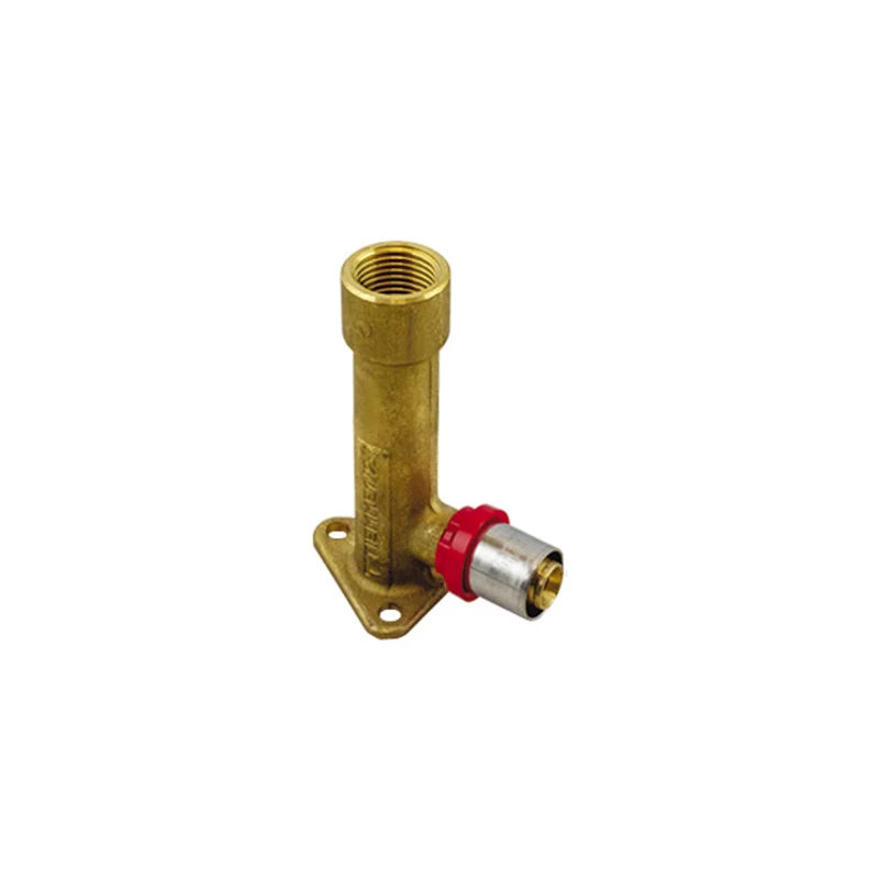 Gomito Femmina Con Flangia A Pressare H.77 Tiemme 16X1/2"