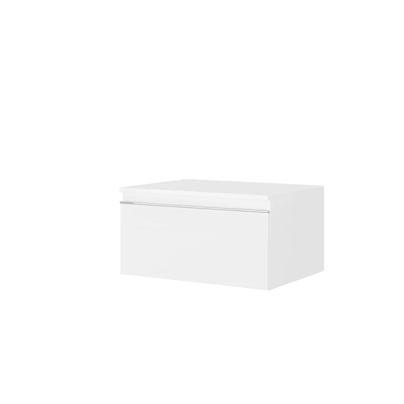 Cassetto Sospeso Con Top 'Albatros' Bianco Opaco Cm 60