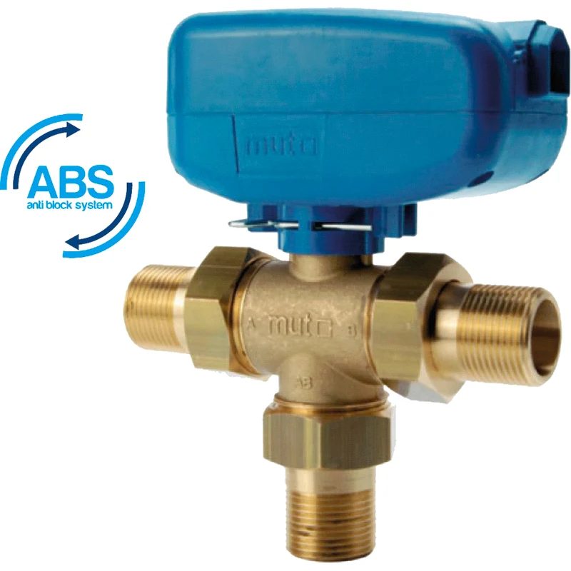 Valvola Deviatrice/Miscelatrice A 3 Vie Motorizzata "Tmo 3" 1/2" Pn 10 Kvs 10