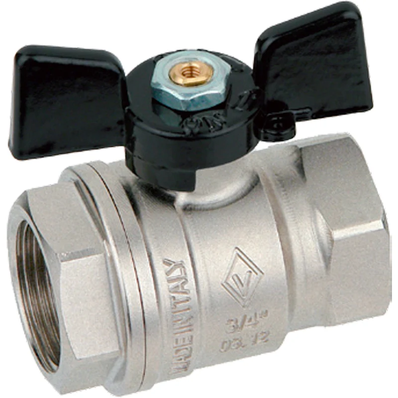 Valvole A Sfera P. Totale F-F Farfalla Alluminio Bugatti 3/4" Dn 20 Pn 30
