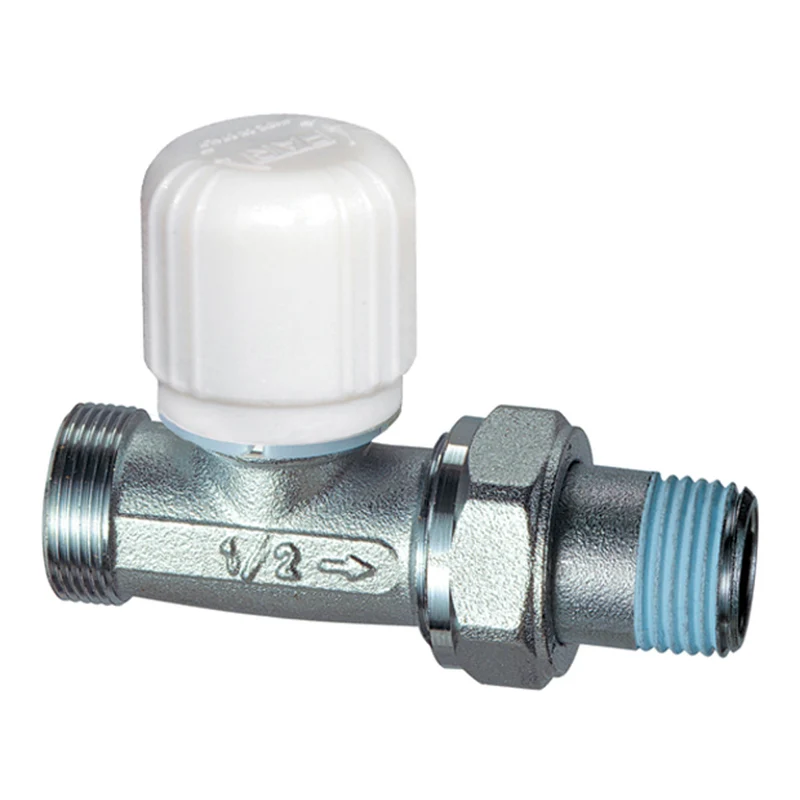 Valvola Diritta Termostatizzabile Per Tubo Rame, Plastica E Multistrato Far 3/8" - 24X19
