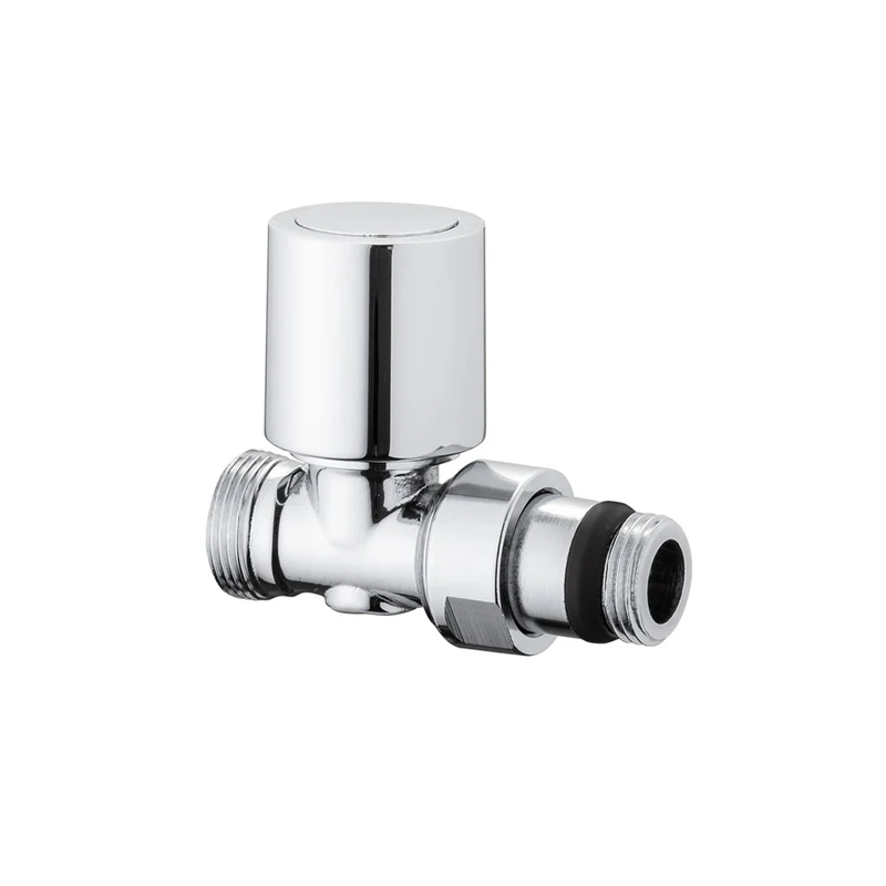 Valvola Diritta Termostatizzabile Attacco Rame, Multistrato E Pe-X "Aida" Cromo 3/8" - 24X1,5