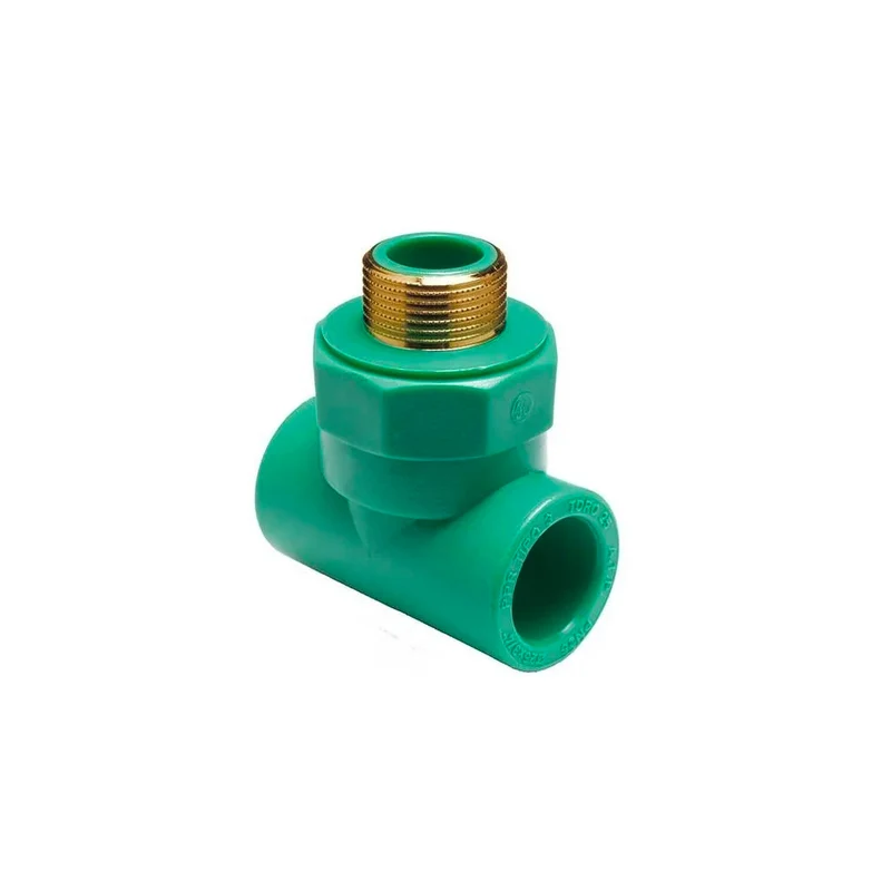 Raccordo Tee Filettato Maschio In Ppr Verde Pn 25 1" X Ø 32