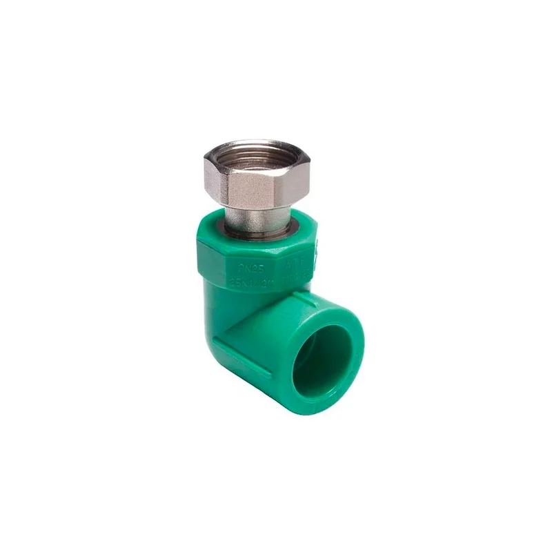 Raccordo Gomito Filettato Con Codolo In Ppr Verde Pn 25 1" X Ø 32
