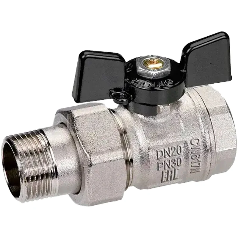 Valvola A Sfera P. Totale Femmina Con Bocchettone Leva Bugatti 1"1/2 Dn 40 Pn 30