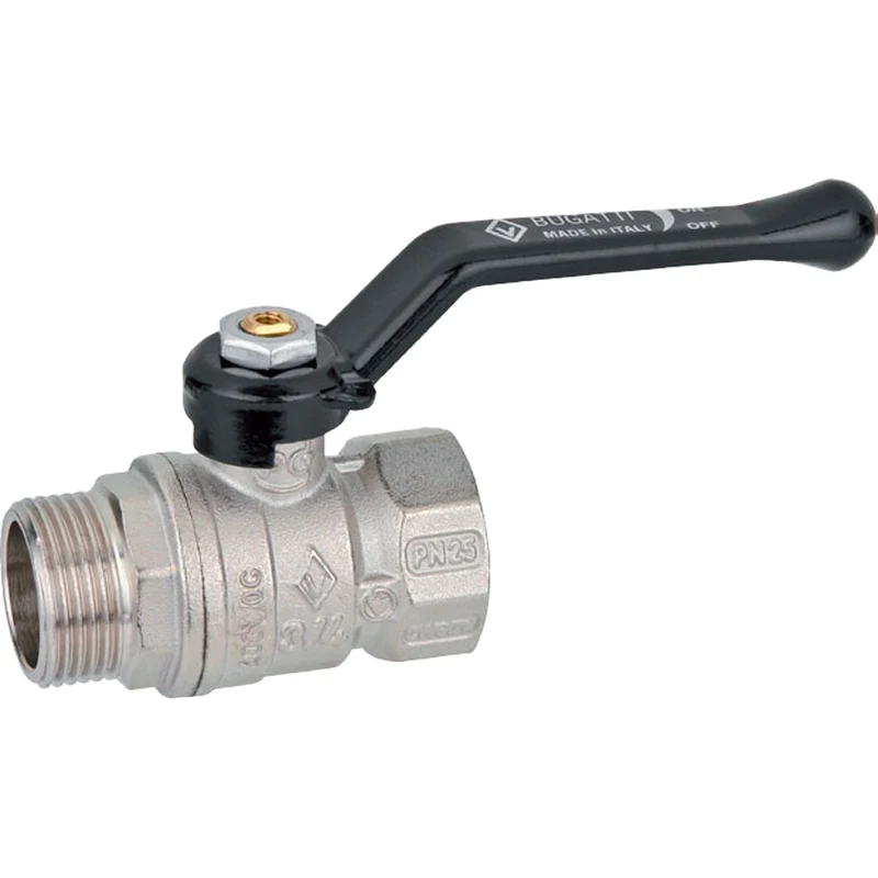 Valvola A Sfera P. Standard M-F Leva Alluminio Bugatti 1"1/4 Pn 20