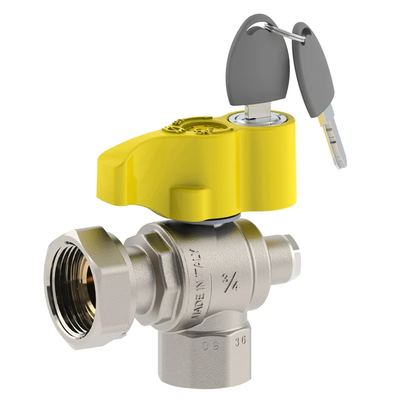 Valvola A Sfera Gas Squadra Post Contatore F-F Con Dado Girevole Fiv 1"X1"1/4