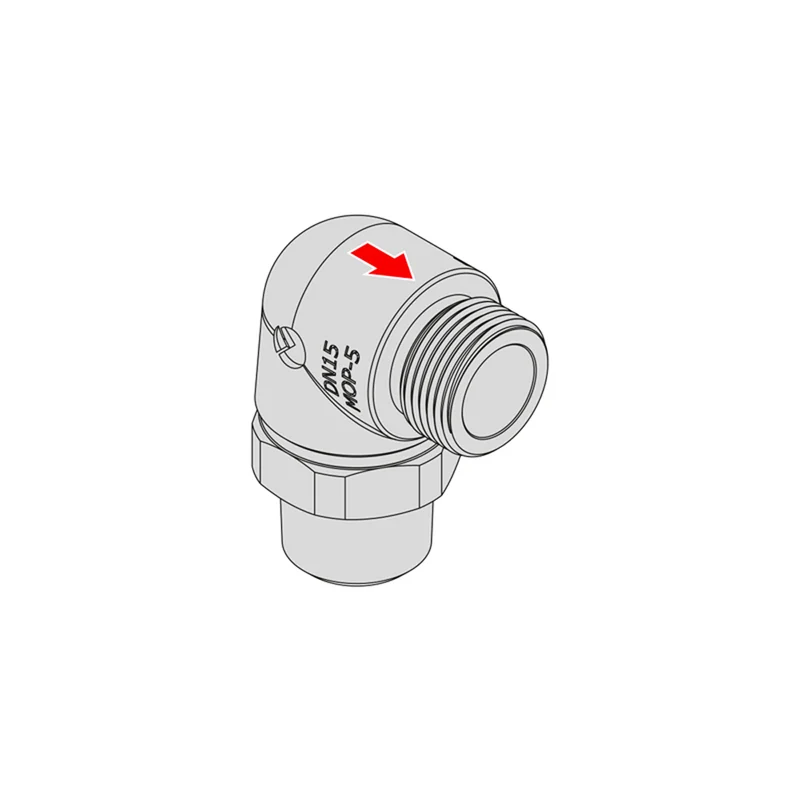 Raccordo Firebag 90° M/M Ad Attivazione Termica Per Impianti Gas Teco Dn 15