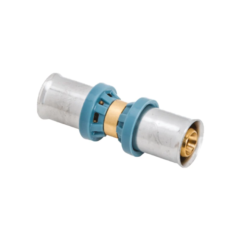 Raccordo Dritto Doppio A Pressare "Deltapress" Unidelta 50 X 50