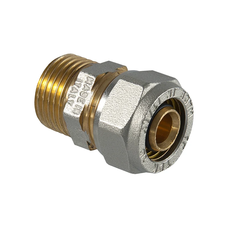 Raccordo Diritto Maschio A Compressione Per Tubo Multistrato Tdm 1" X Ø32 (3,0) Mm