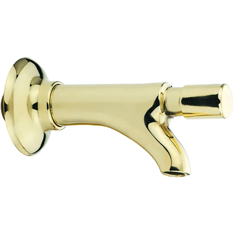 Rubinetto A Pulsante Semplice Ottone Giallo 1/2"