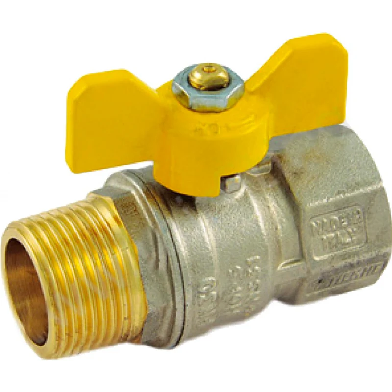 Valvola A Sfera Gas M/F Farfalla Alluminio Tiemme 1" Mop5 Dn 25