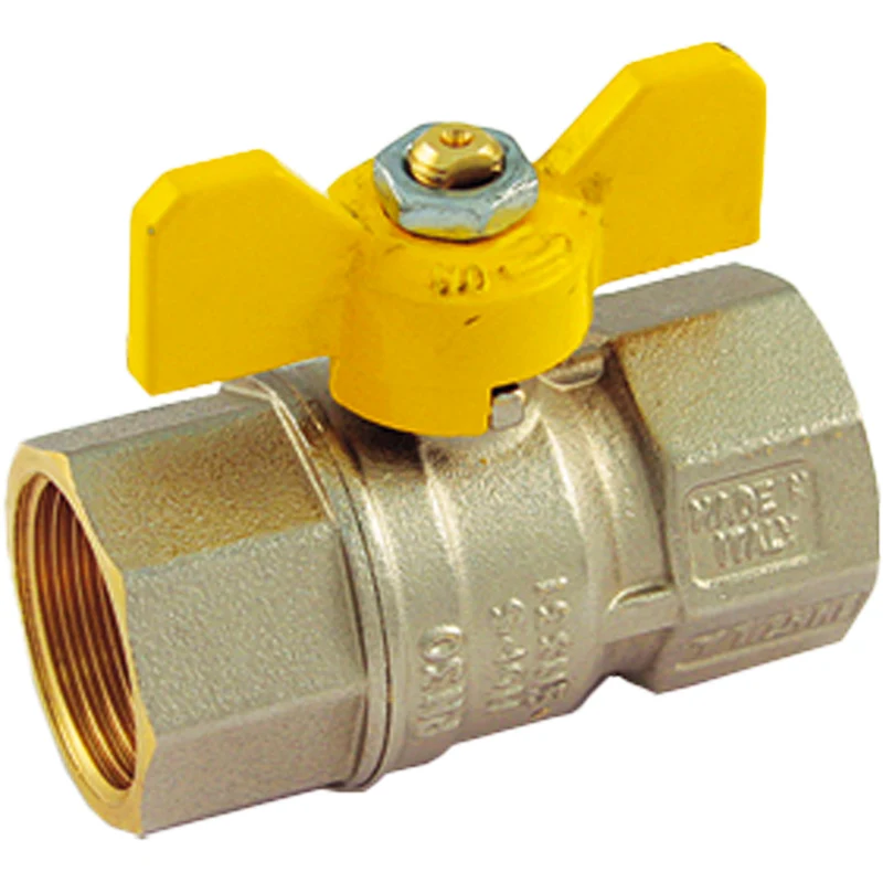 Valvola A Sfera Gas F/F Farfalla Alluminio Tiemme 1" Mop5 Dn 20