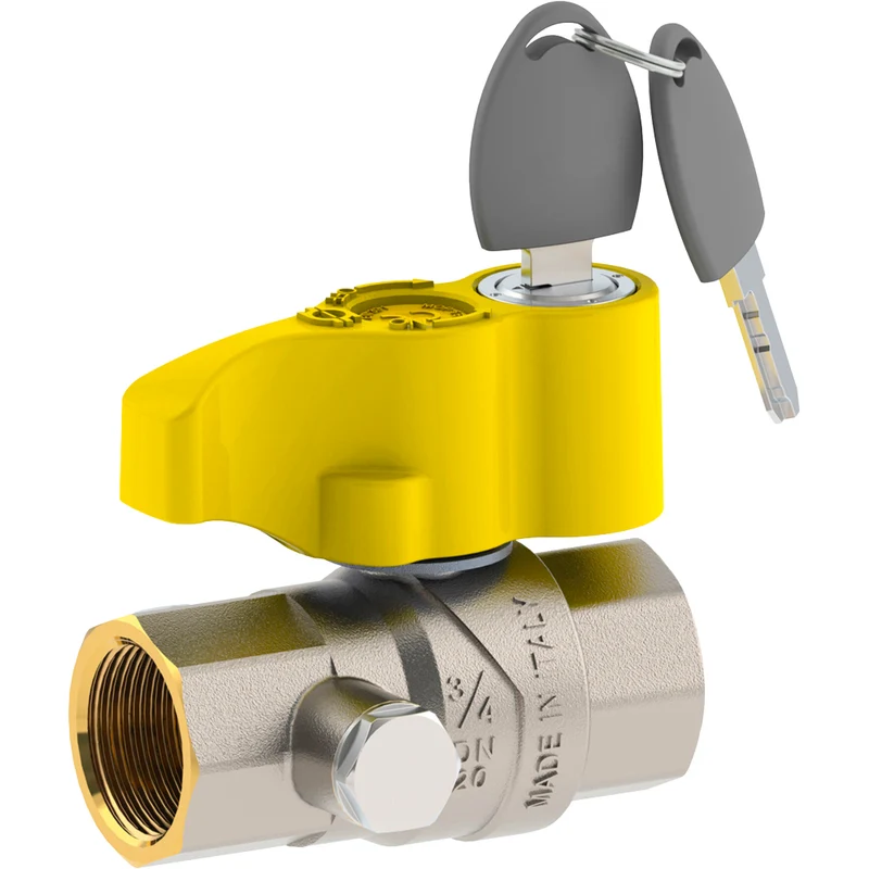Valvola A Sfera Gas Diritta Post Contatore F-F Con Dado Girevole Fiv 1"X1"1/4
